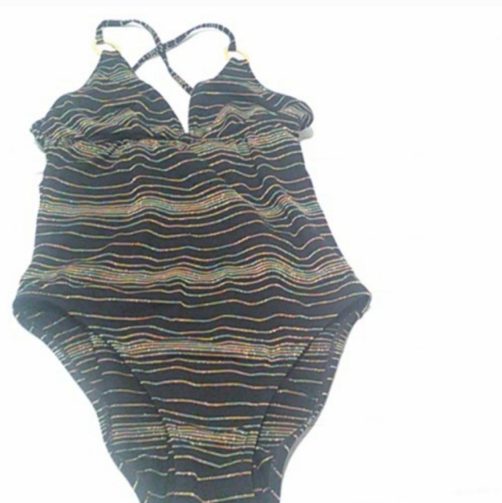 Trina turk one piece swimsuit multicolor size 4